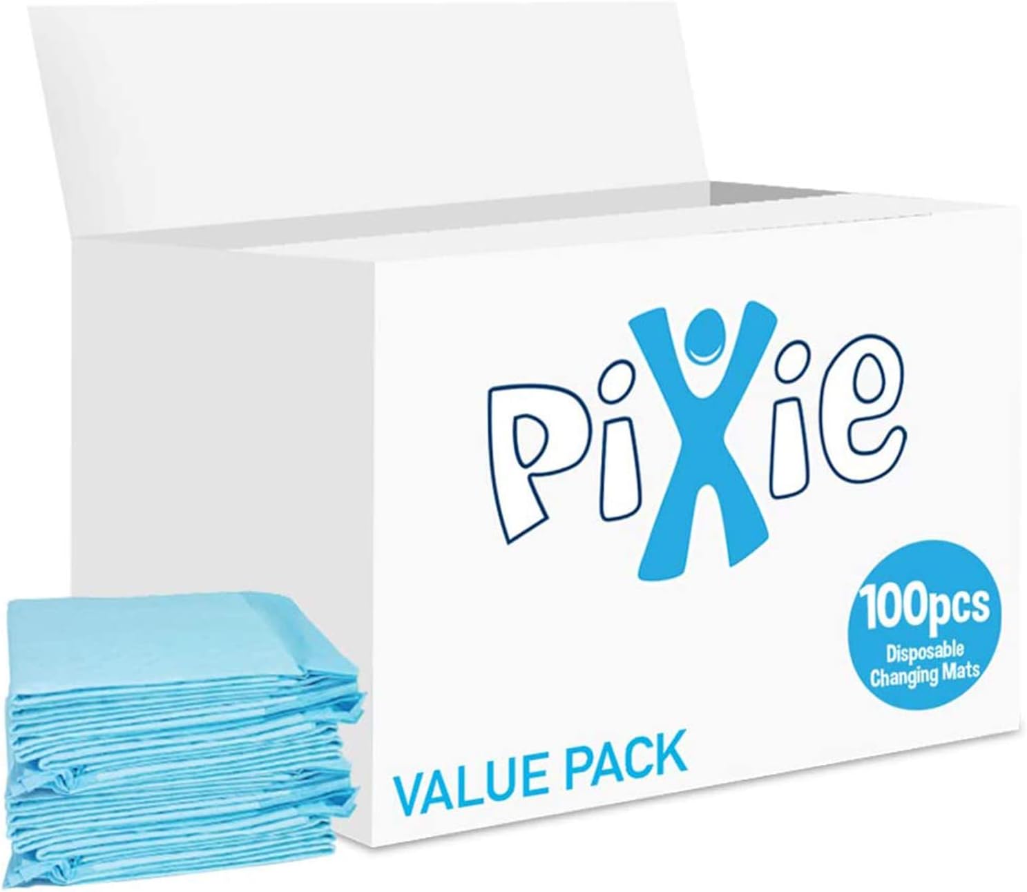 Pixie Disposable Changing Mat, Piece Of 100, Nappy Pad, Pet Training Baby Diaper Pad