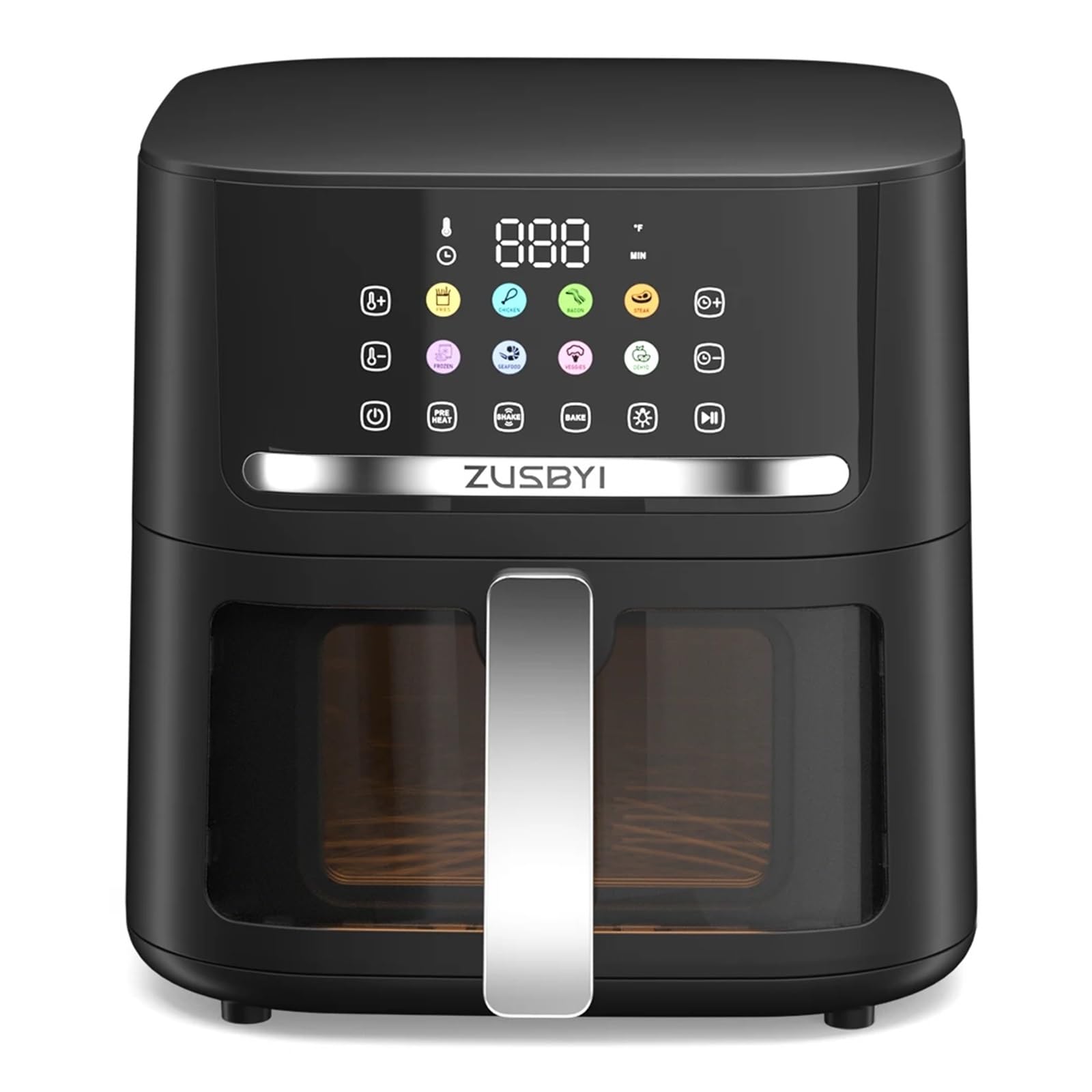 Friteuse à air avec fenêtre de vue capacité 6,5 l écran tactile