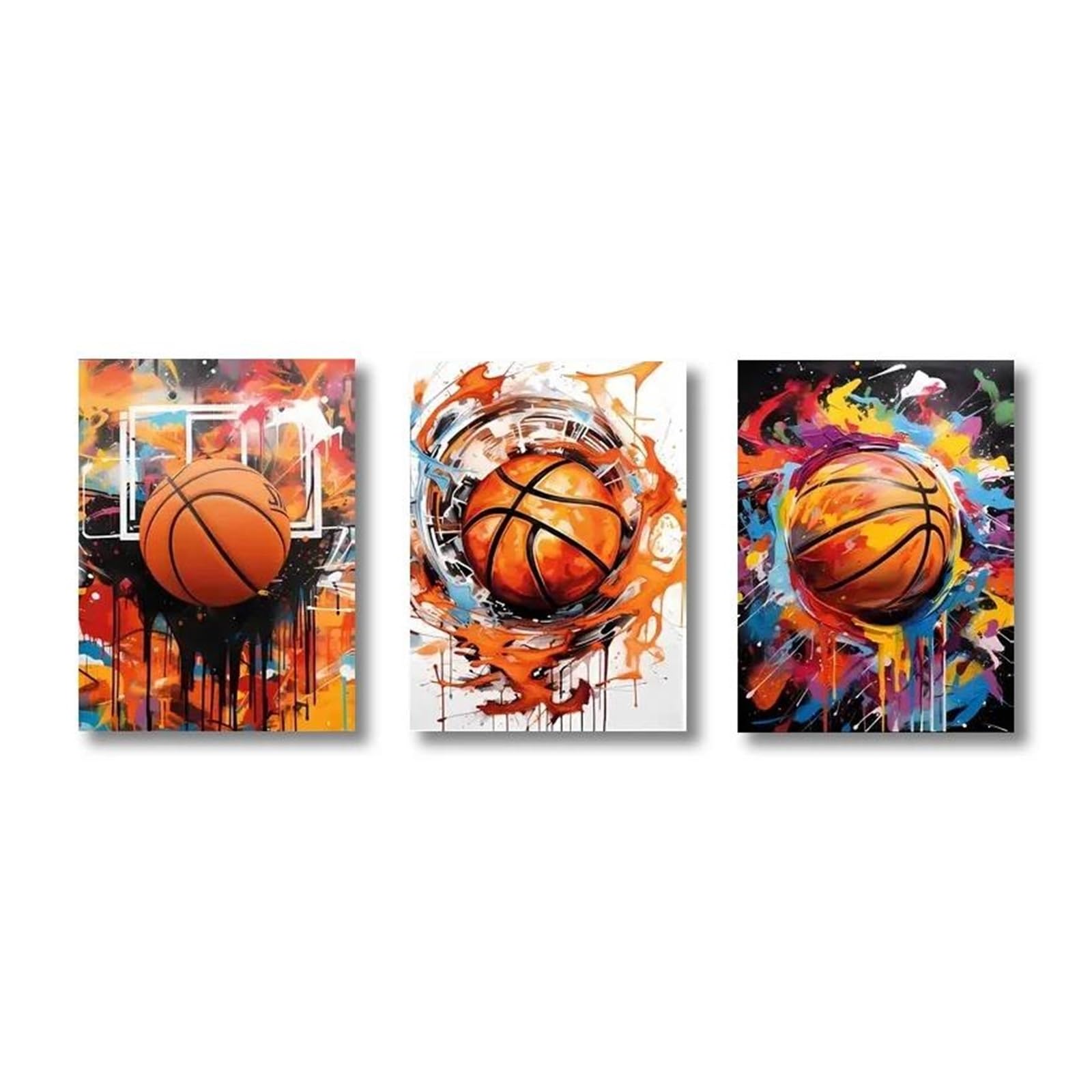 Peinture imprimés d'art muraux de basket-ball sur toile de haute qualité pour salon
