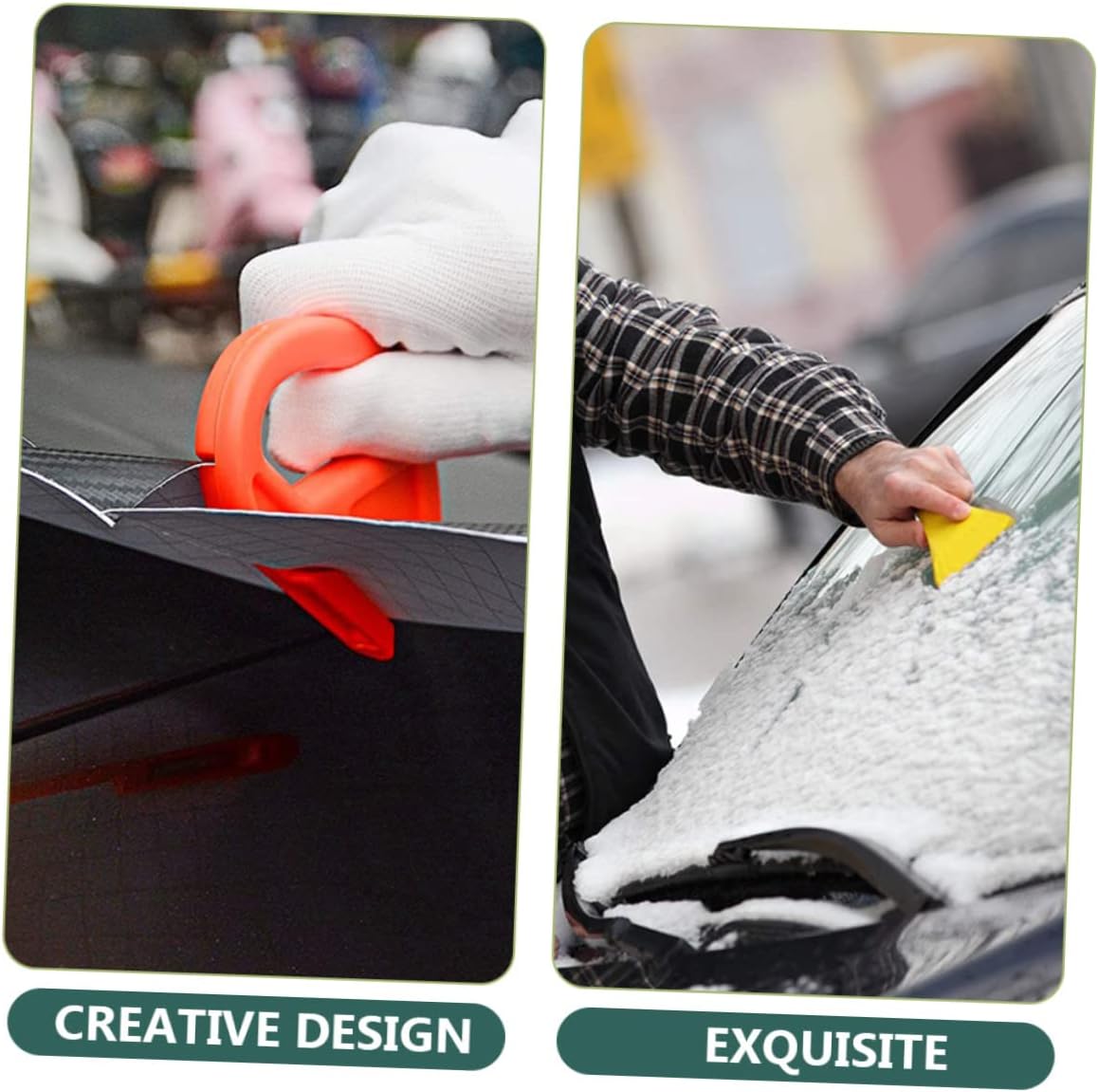 Zerodeko Car Film Tinting Tool Kit Vinyl Wrap Installation Set with Ergonomic Handle Felt Squeegee Precision Blades for Window Tinting and Vehicle Wraps