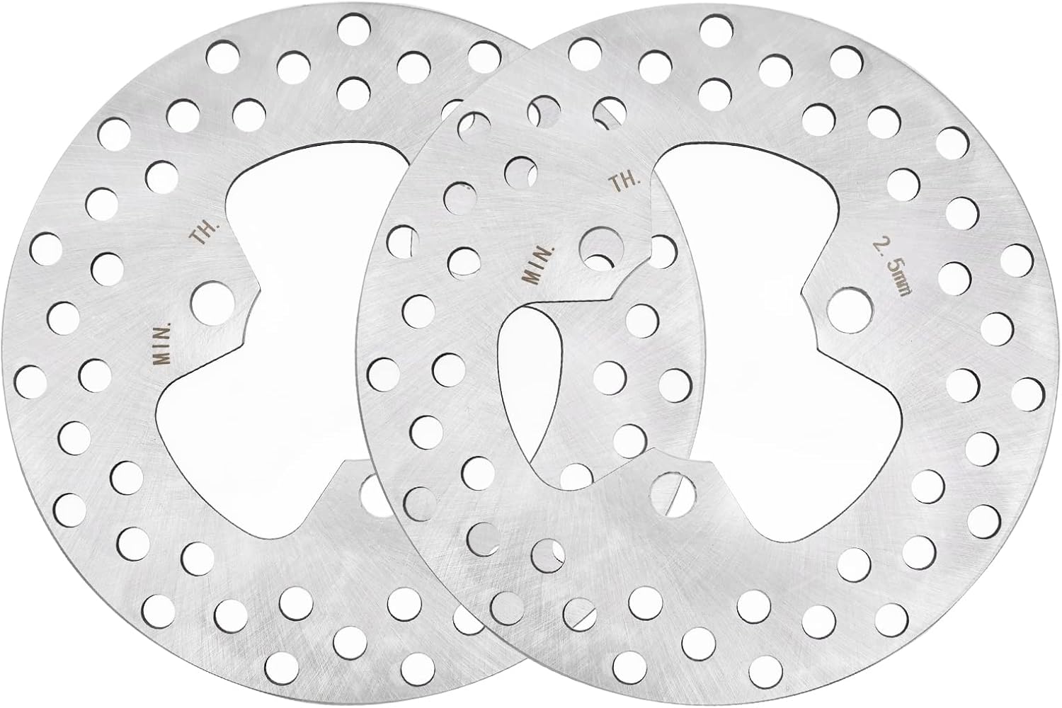 M MATI 2PCS Front Brake Disc Rotor for Honda ATV TRX250EX TRX250X TRX300EX TRX400EX TRX400X TRX450ER TRX450R TRX700XX TRX250R TRX300X 45251-HC0-000 45251-HN1-003