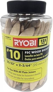 Ryobi A05wb11#10 Fsc Wood Biscuits (125-piece)