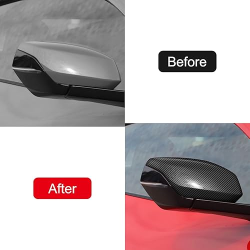 Miniatura 2 de ITrims Para Chevrolet Corvette C8 2020 2021 2022 2023 Accesorios de coche Accesorios de coche Exterior de la puerta trasera cubierta del espejo de