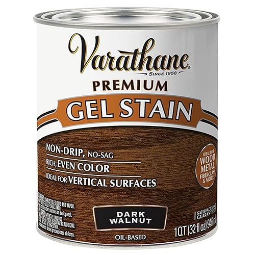 Varathane 358301 Premium Gel Stain, Quart, Dark Walnut