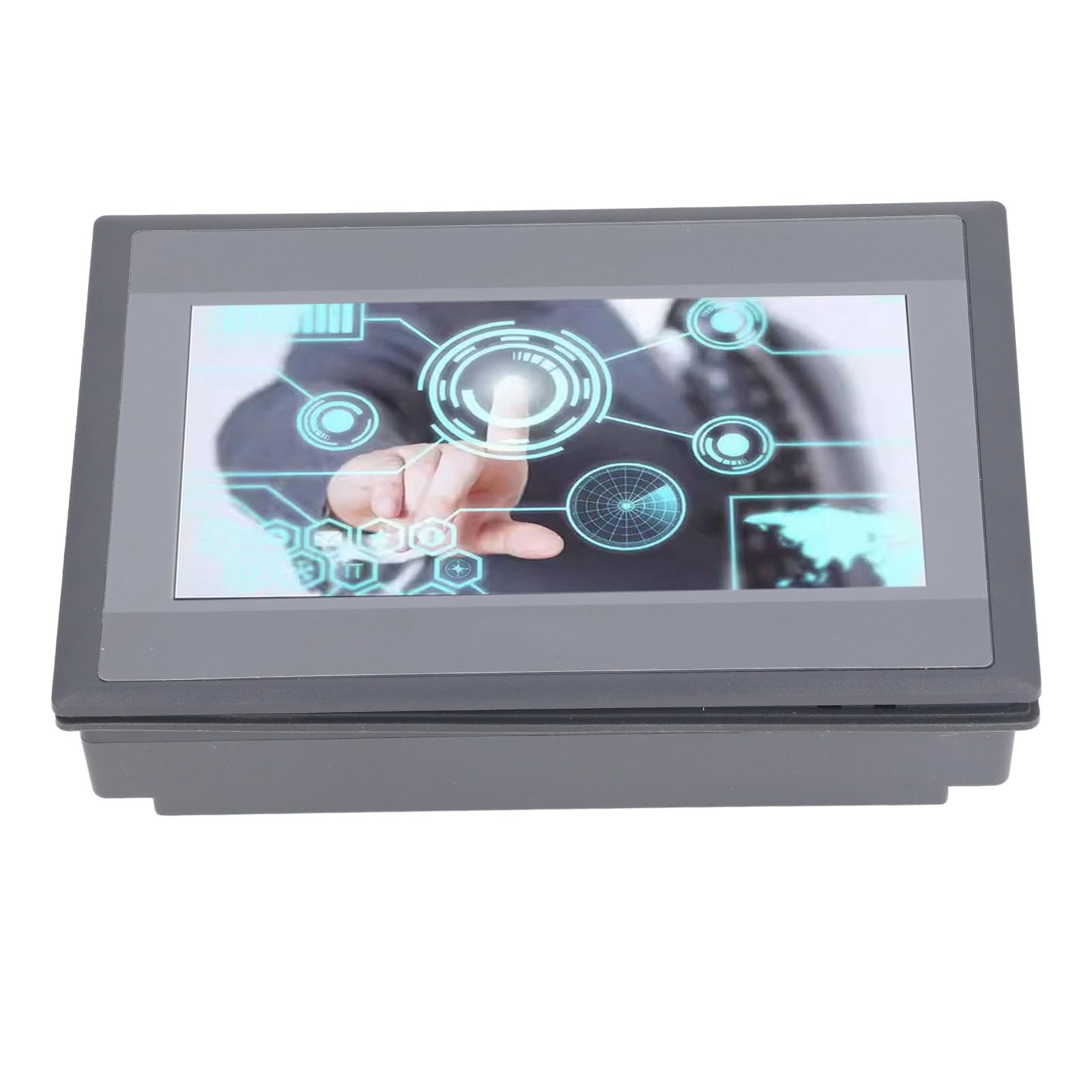 PLC Touch Screen, HMI Display Panel 128M Flash 7 Inch TFT LCD 800x480P DC24V 1A for Factory
