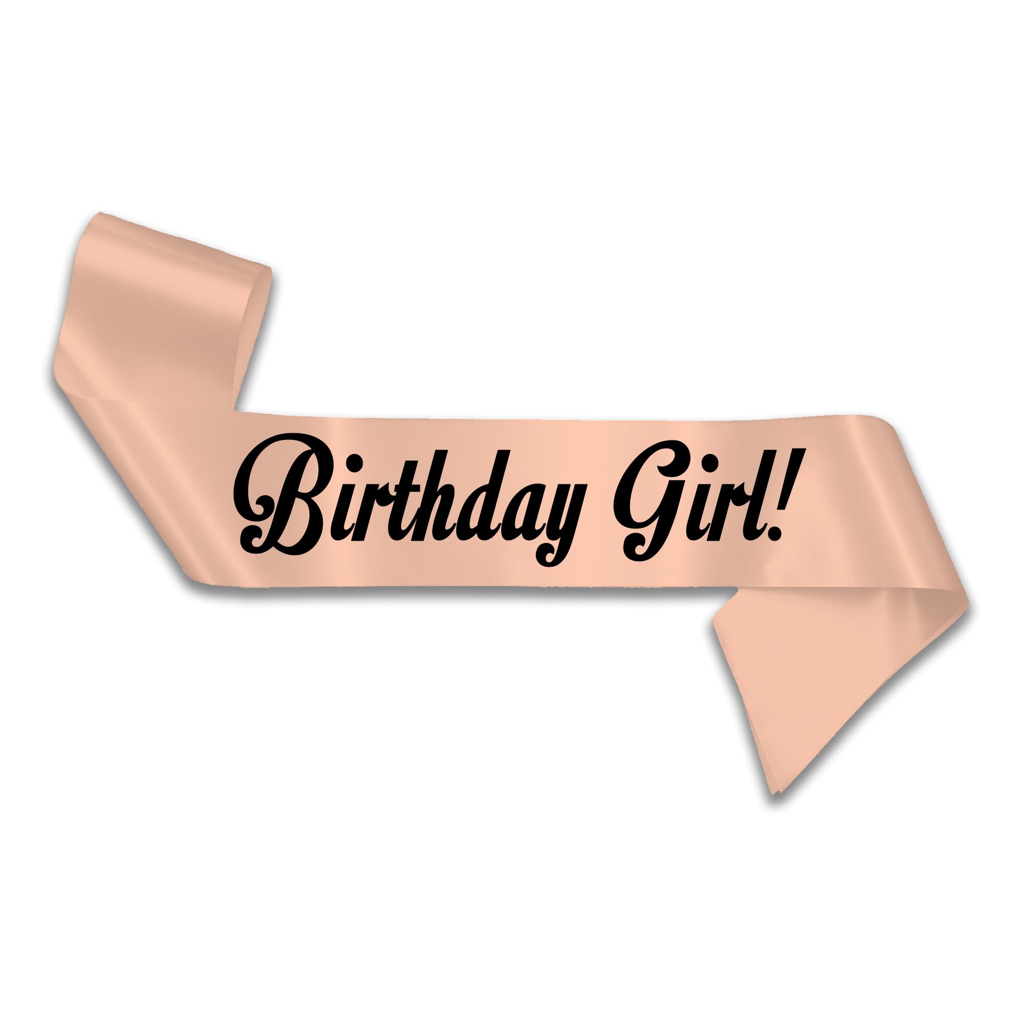 My Pretty Little Gifts Birthday Girl Sash 16th 18th 21st 30th 40th 50th 60th (Rose Gold (Light))
