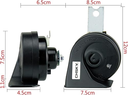 Miniatura 4 de Bocina de coche con bocina de caracol para Land Cruiser Prado 1996-NOW 12V Loudness 110-129db Bocina automática de larga vida alta baja Klaxon