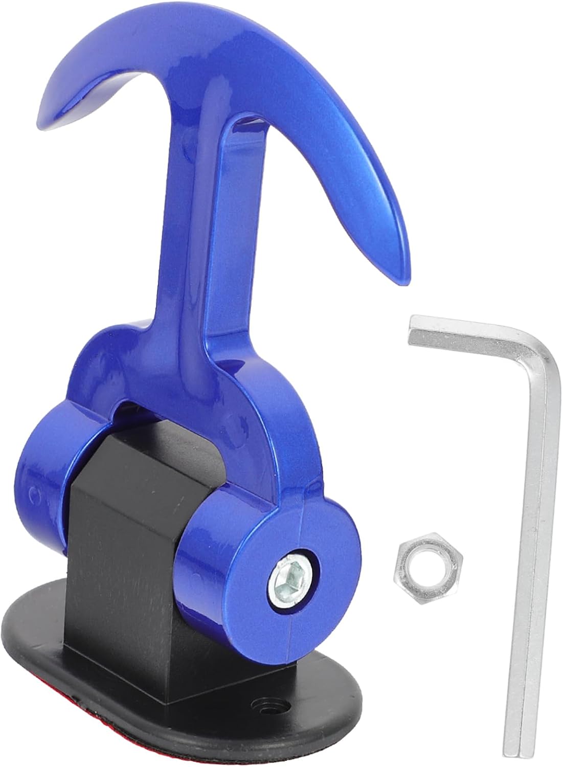 Hemobllo Blue T Shape Tow Hook for Modified Cars Real Carbon Fiber ABS