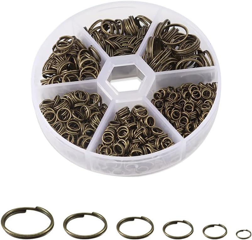 Split Open Key Rings Amazon.com: GSHLLO 690 Pcs Assorted Size Double Round Jump Rings Metal ...