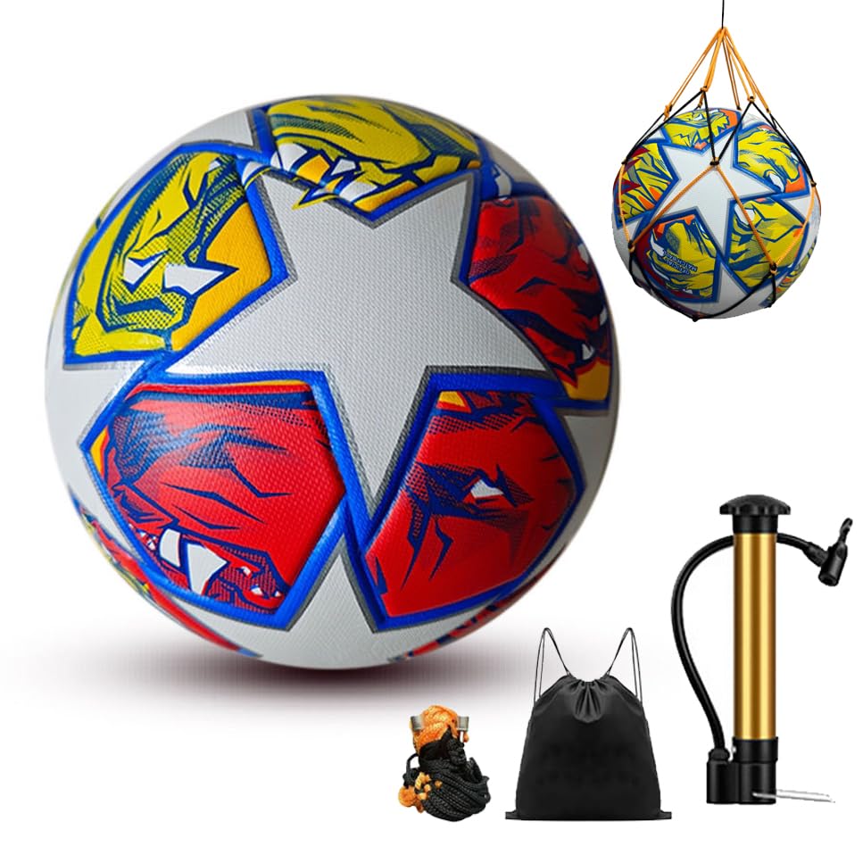 INATURE League Soccer, 2025 Soccer Birthday Gifts 5 Match Balls, Meet Training Games