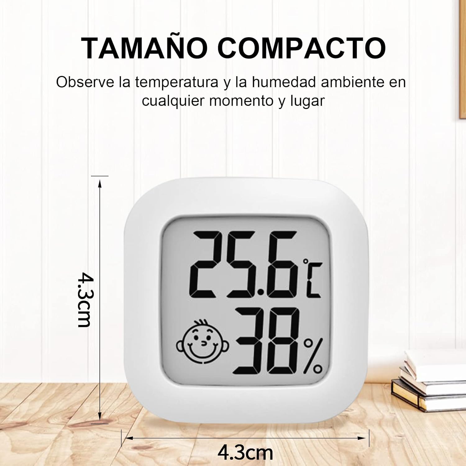 Mini teplomer Wepai s indikátorom komfortu