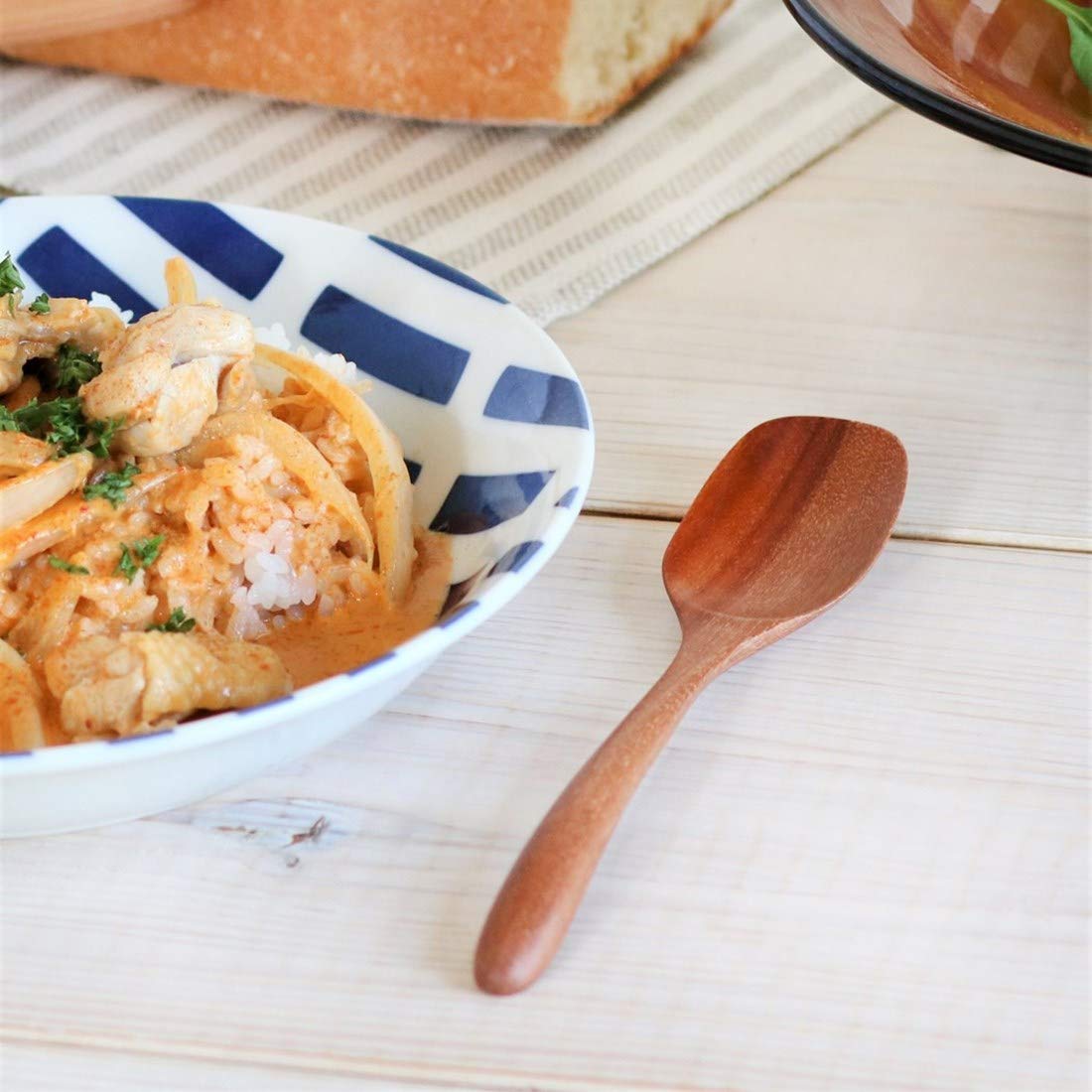 Amazon.co.jp: 木製カトラリー 四角カレー ナチュラル SW-16 2本