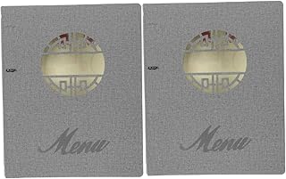 SOLUSTRE 2 Unidades De Suporte Transparente Para Fichário De Fórmula 8 Páginas 16 Visualizações Capa De Menu Fichário De Receitas Fichário De Couro Fichário De Receitas Organizador