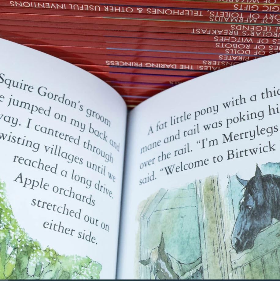 The Usborne Reading 40 Books Collection (Romeo And Juliet, Hamlet, Macbeth, Stories Of Haunted Houses, The Dinosaurs Next Door, The Monster Gang, Stories Of Wizards, The Magic Gifts & More) - Image 4