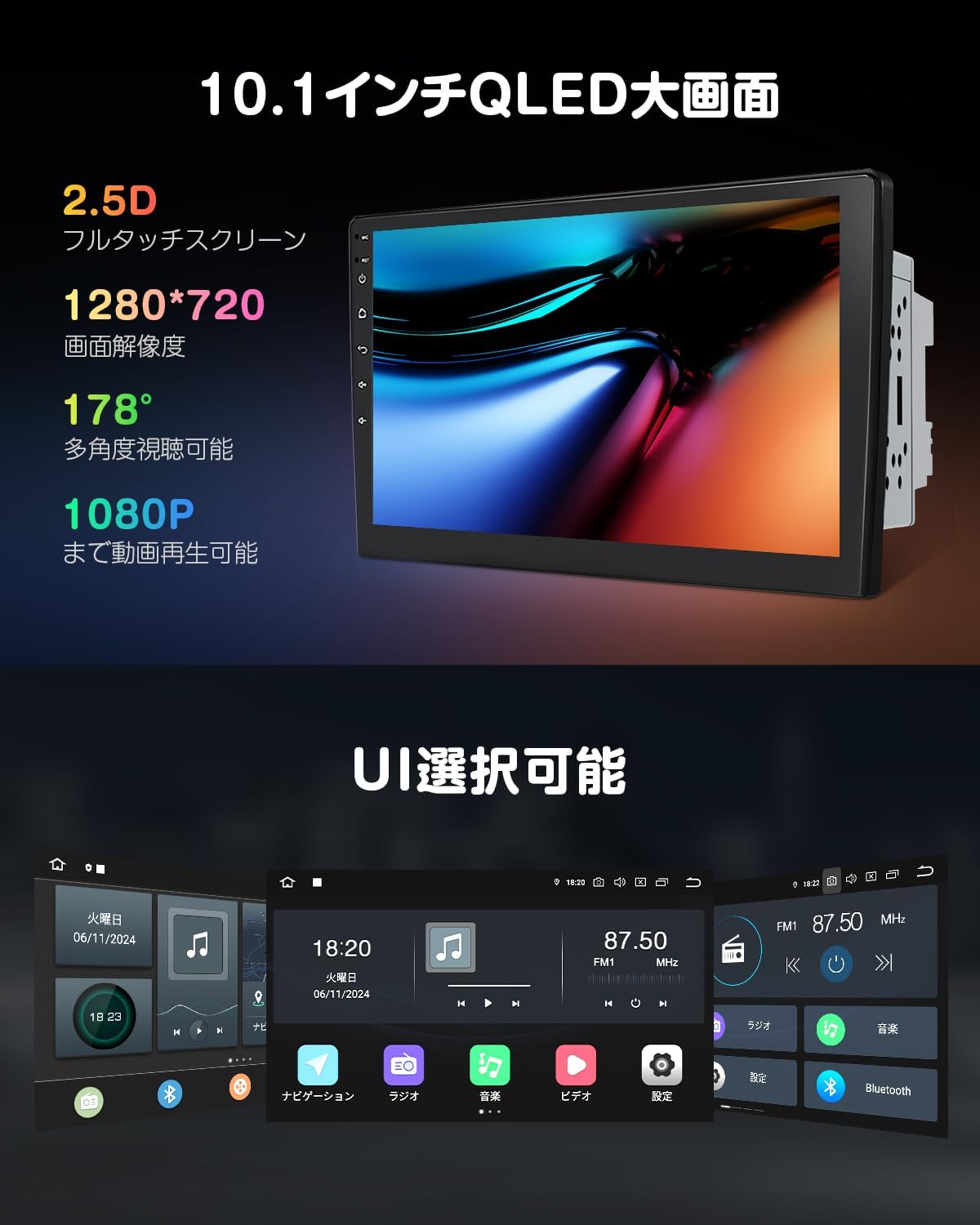 10.1-inch QLED Display and UI Options