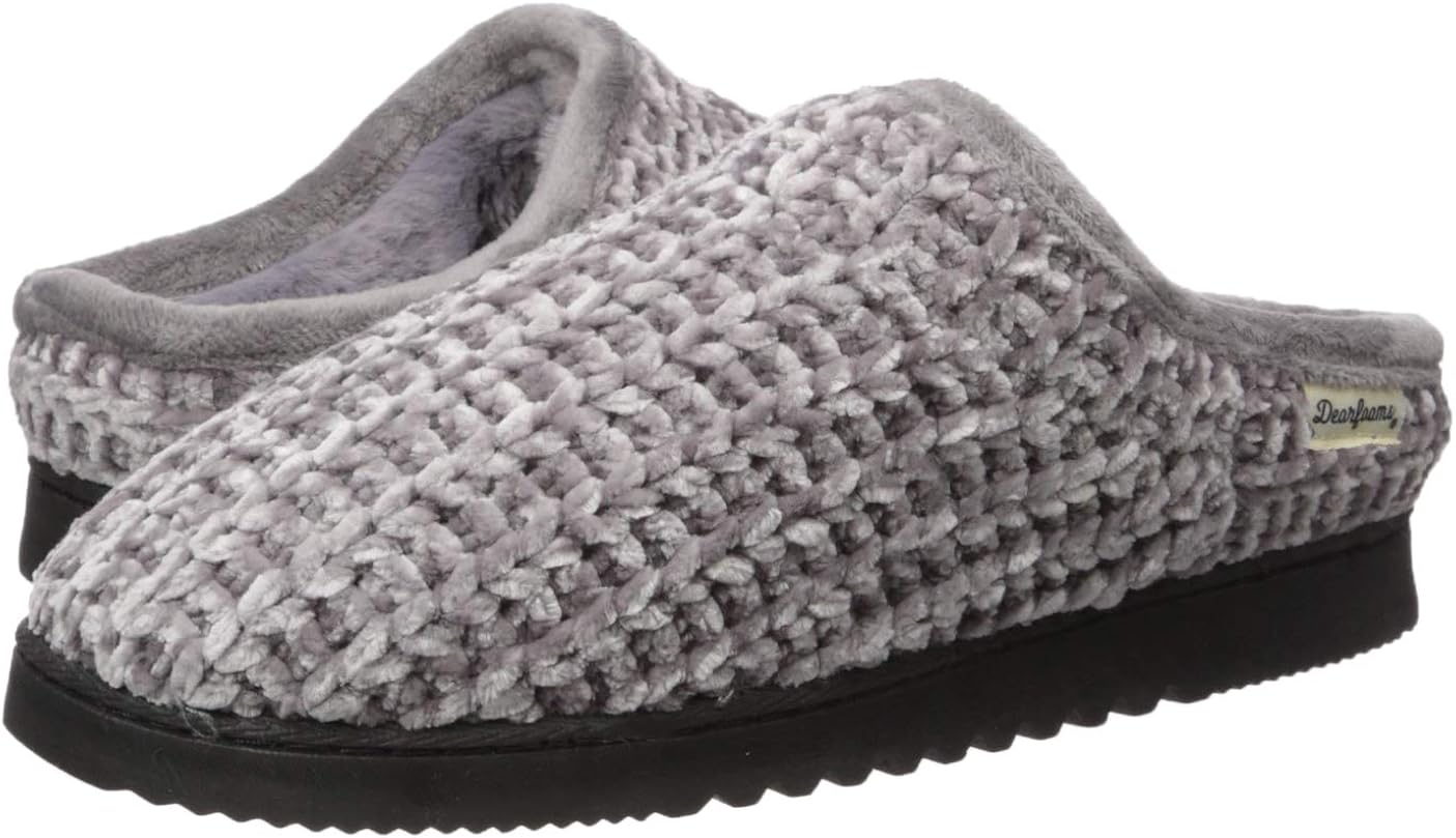  | Dearfoams Women's Chenille High Vamp Clog Slipper | Mules & Clogs