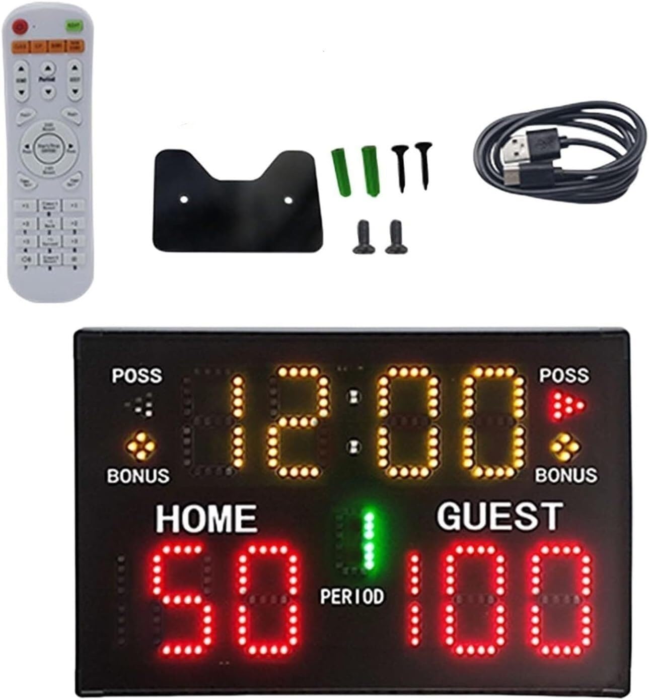 YNIYUJKL Digital Scoreboard Electronic Scoreboard, Electronic Basketball Scoreboard Portable Tabletop Digital Scoreboard With Remote
