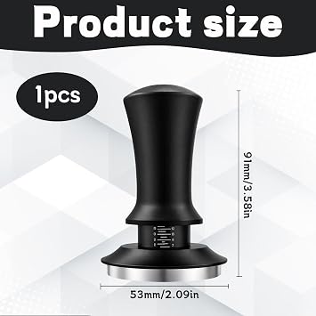 Coffee Tamper 54mm, Sage Tamper with Spring Loaded Design, Espresso Tamper for Barista Use at Home, Normcore Tamper with 304 Base, 53mm Coffee Tamper Set