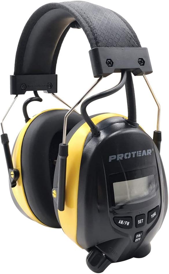 FM/AM Radio Noise Reduction Headset,Protear Ear Defenders with Stereo Headphone Jack for Working and Industrial,SNR 30dB