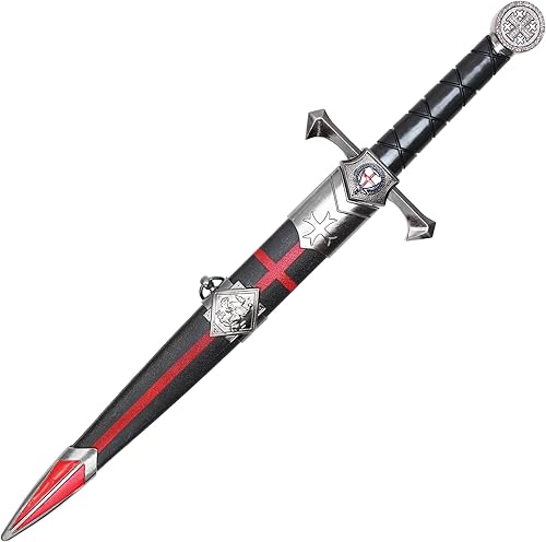 Miniatura 12 de Hero's Edge 15.5" Caballeros Templarios Cruzados Daga (H-5970)