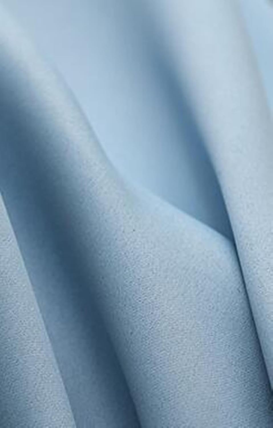 Blackout Thermal Curtains 2 Panel Sets,2 x 38W x 45H,Blackout Drapes Living Room Light Blue Solid Color Curtains with Eyelets