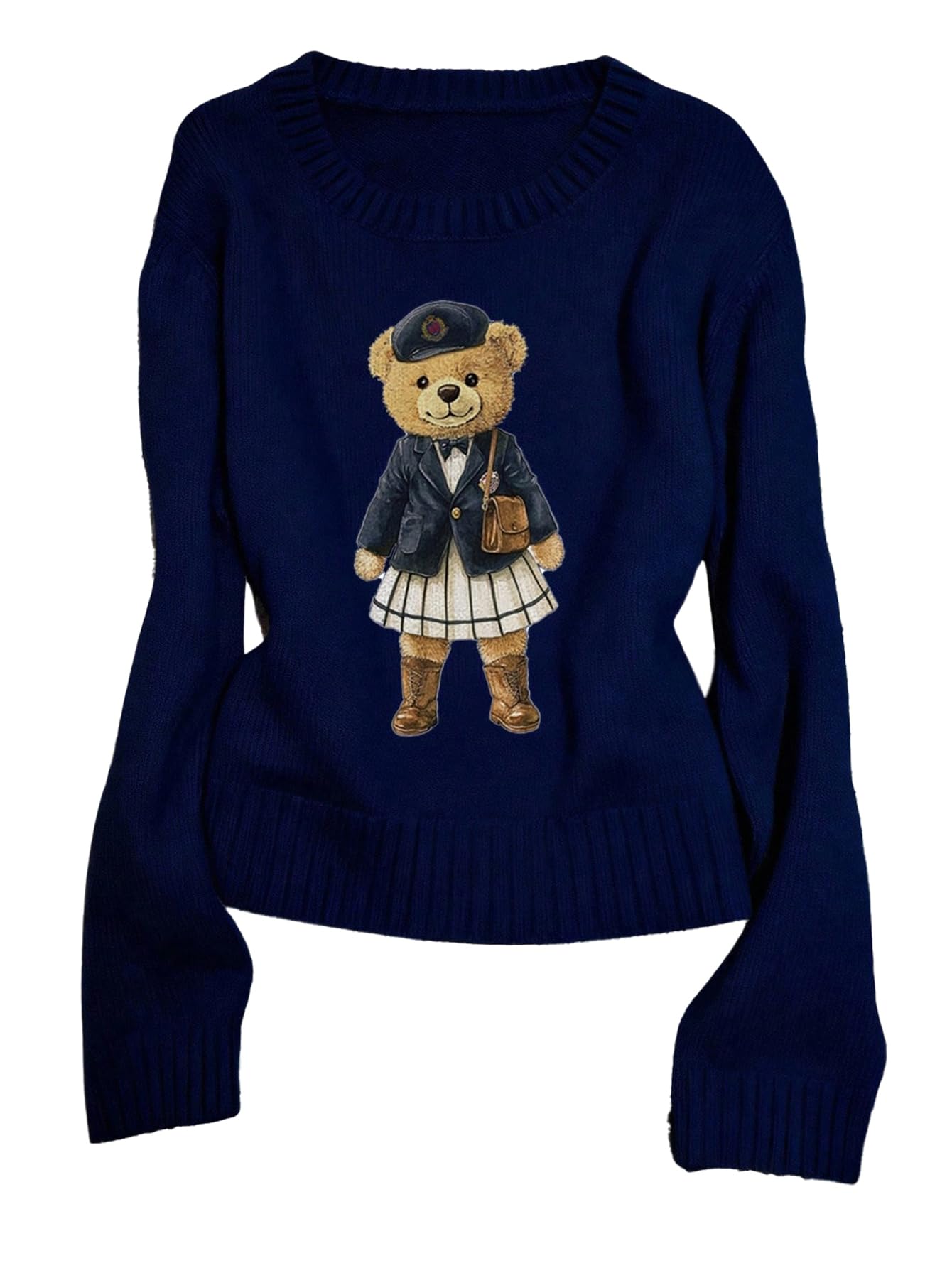 GORGLITTER Women's Bear Sweater