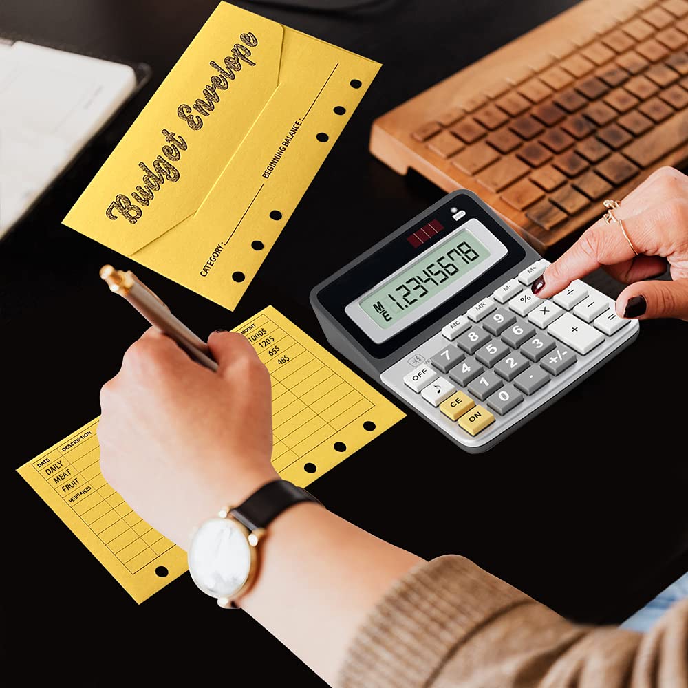 Lot De 12 Enveloppes Budget Colorées Avec Perforations - Système D'Épargne - Suivi Dépenses - 16.4x8.7cm