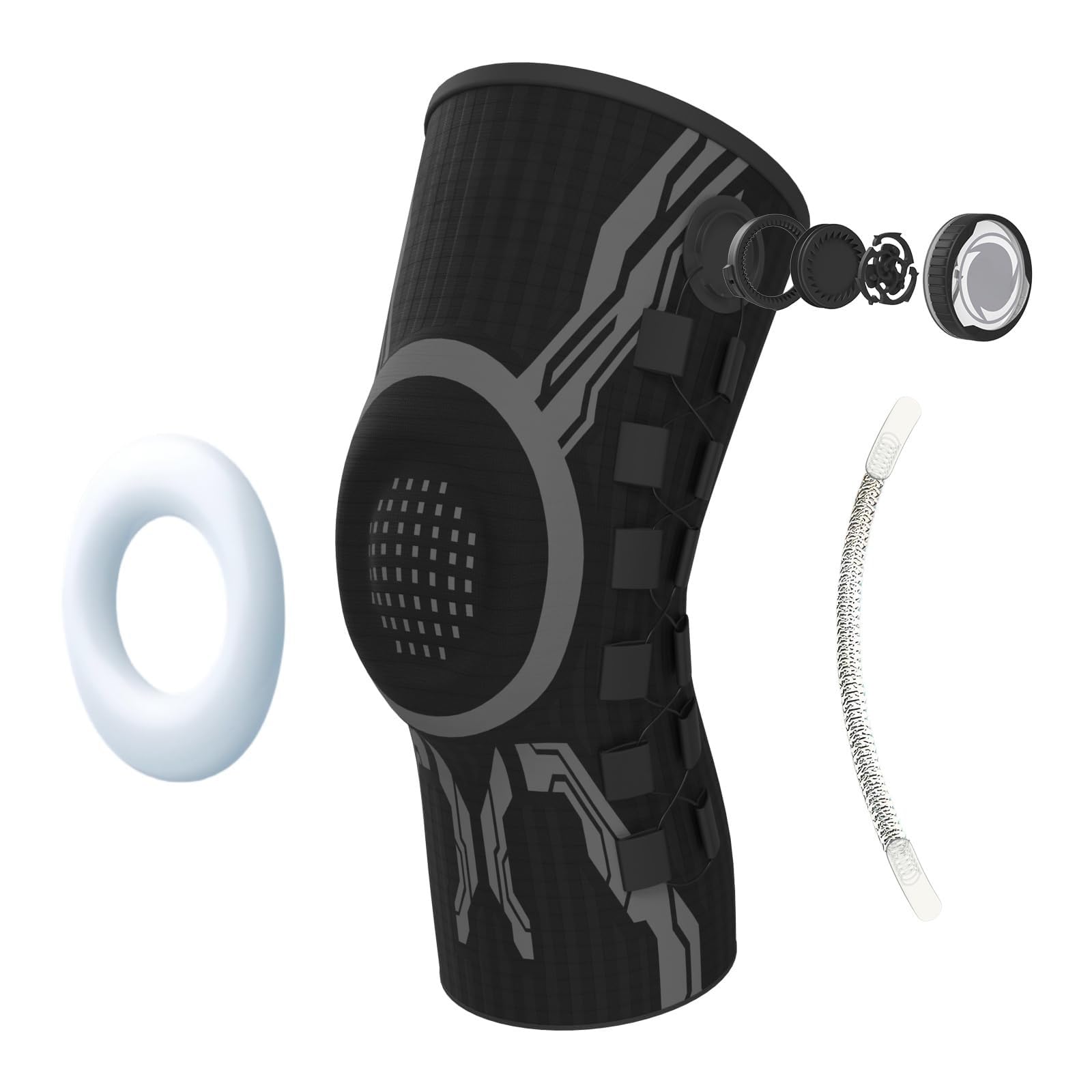 Rodillera flexible para aliviar las molestias durante el entrenamiento, senderismo y uso regular