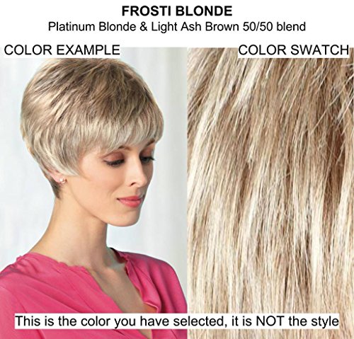 Bundle - 5 Items: Sally By Noriko Wig, Christy's Wigs Q & A Booklet, Wig Shampoo, Wig Cap & Wide Tooth Comb - Color: Frosti Blonde #TOP1