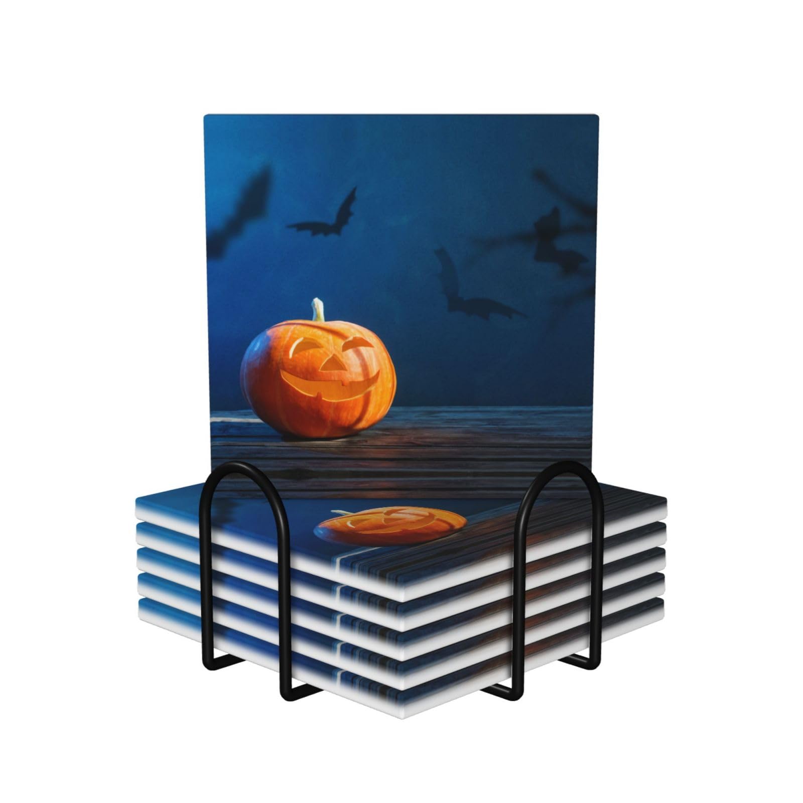 Dessous de verre Halloween en céramique pour décoration de table et soirée d'ambiance