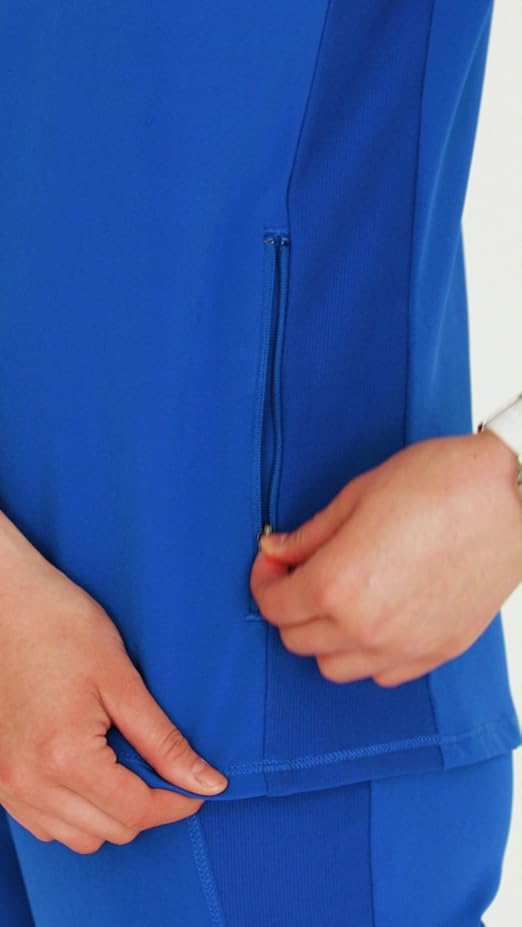 Amazon.com: Cherokee Infinity Womens Round Neck Scrub Top, Partial