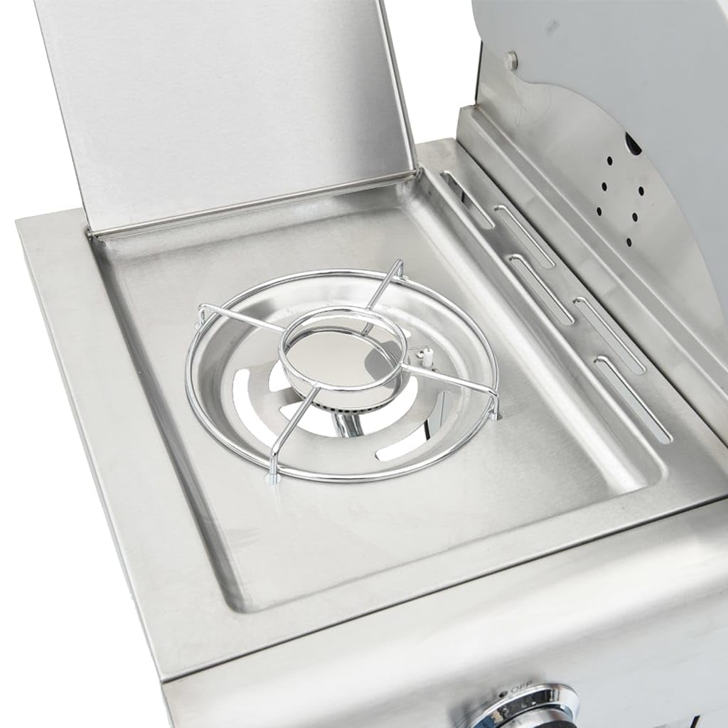Générique Barbecue à gaz avec 7 brûleurs Argent Acier Inoxydable,Maison & Jardin,Arts de la Table & Arts culinaires,Électroménager de Cuisine,Barbecues,Argent,38.7 KG,367594