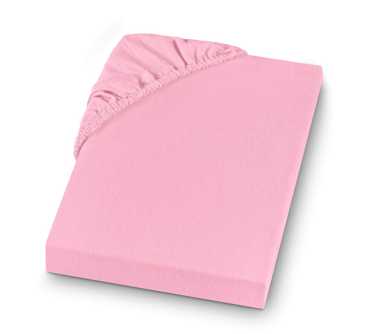 SETEX Fitted Sheet, Cotton, Antique Pink, 90 x 200