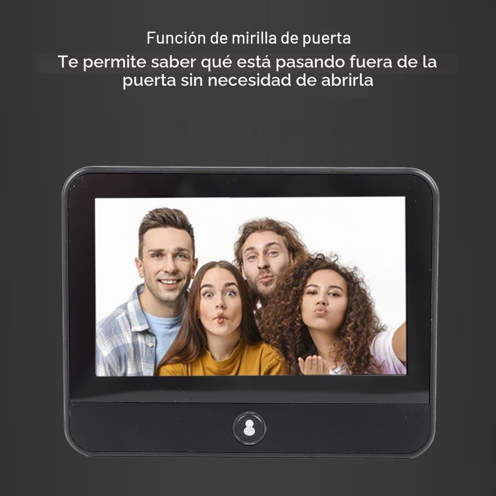 Mirilla Digit Tuya Para Propietarios de Apartamentos Que Monitorean El Acceso la Puerta Principal,Monitorización HD 1080p áNgulo de Visión Ancho,Baterí Incorporada 5000MAH