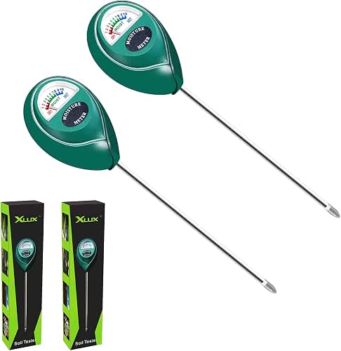 XLUX Soil Moisture Sensor Meter Water Monitor, Hygrometer for Gardening,