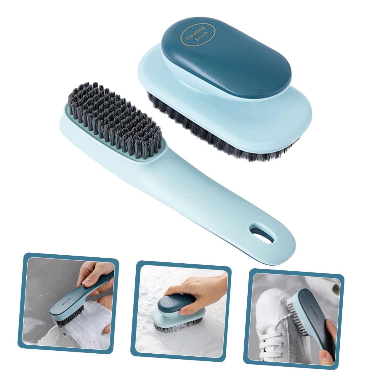 BESTYASH 3 Set Spazzole Per Lavaggio Per Abbigliamento E Scarpe Setole Morbide E Resistenti 2 Pezzi*3