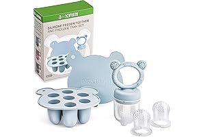 Silicone Baby Breast Milk Popsicle Molds & Nibble Trays For Teething Relief
