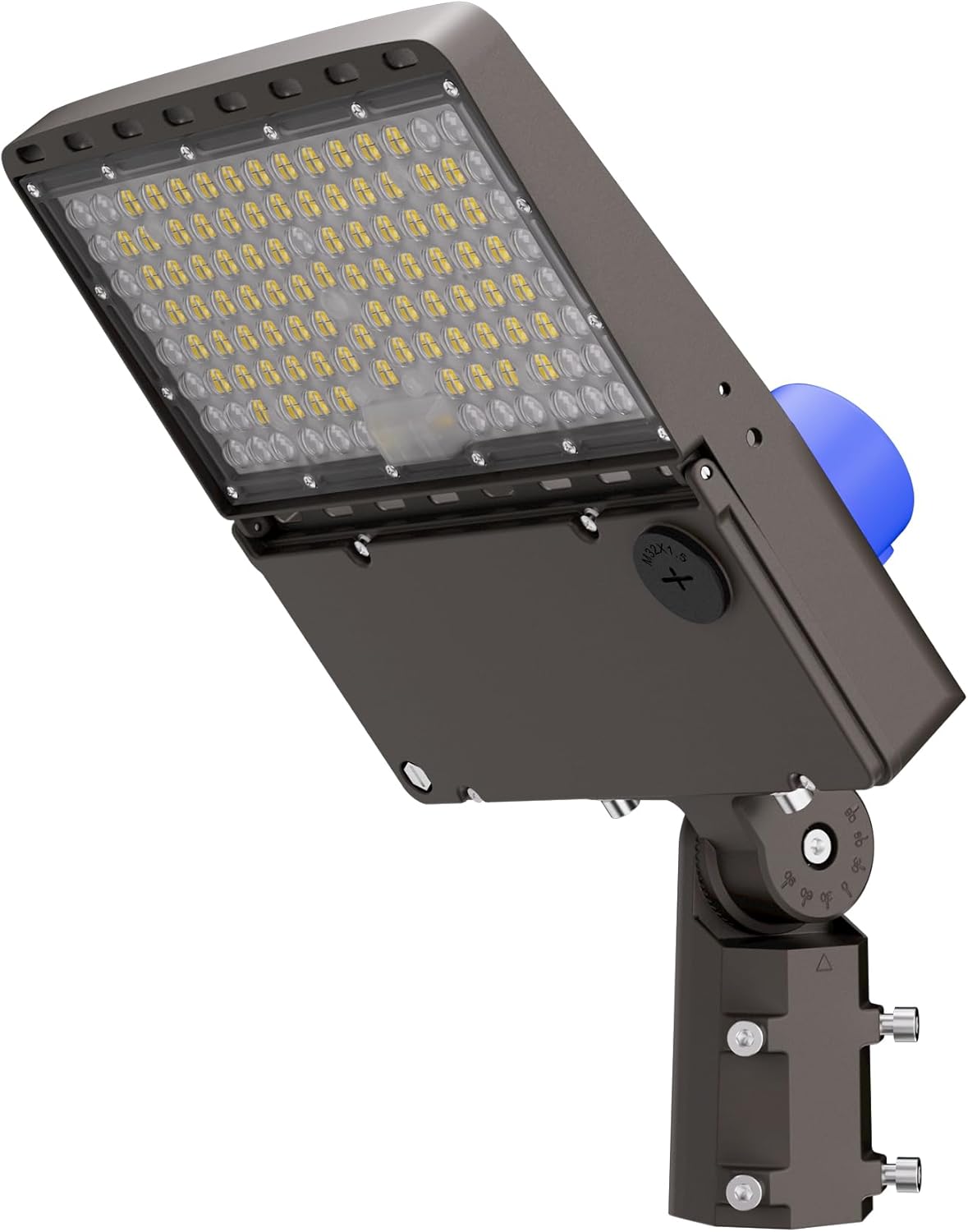 CINOTON LED Parking Lot Light - 24000LM 150W UL Listed - 0-10V Dim Dusk to Dawn - IP65 Adjustable Slipfitter Mount Outdoor Security Lighting for Yard Barn Street Court Driveways, 5000K, 100-277V