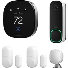 ecobee Total Security and Savings Bundle with Smart Doorbell Camera (Wired), SmartSensor for Doors and Windows, and Smart Thermostat Premium