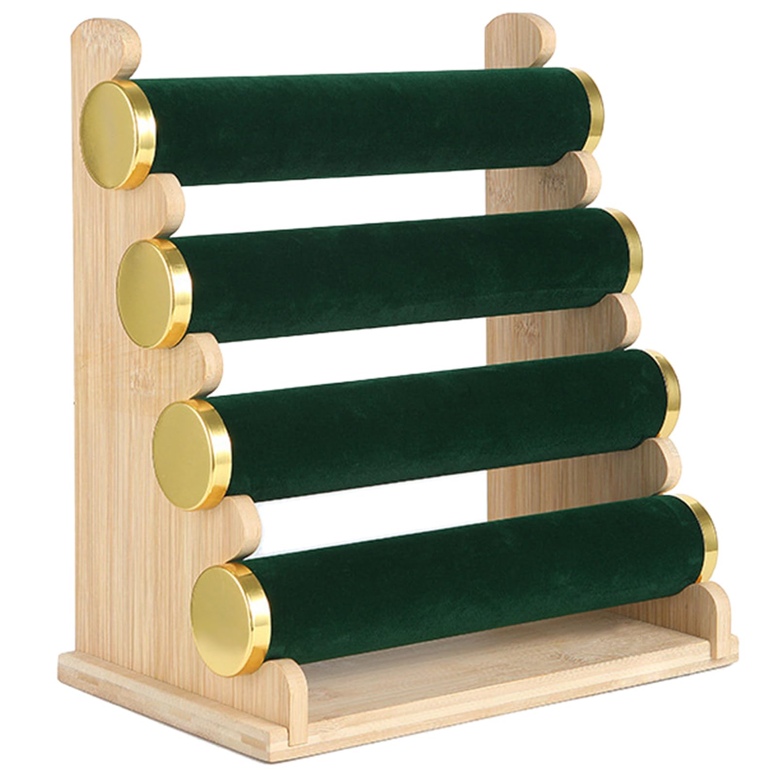 Présentoir pour bracelets et bracelets, support à bijoux en bois avec niveaux amovibles pour le magasin et la maison, solution de rangement organisée pour chaîne de poignet