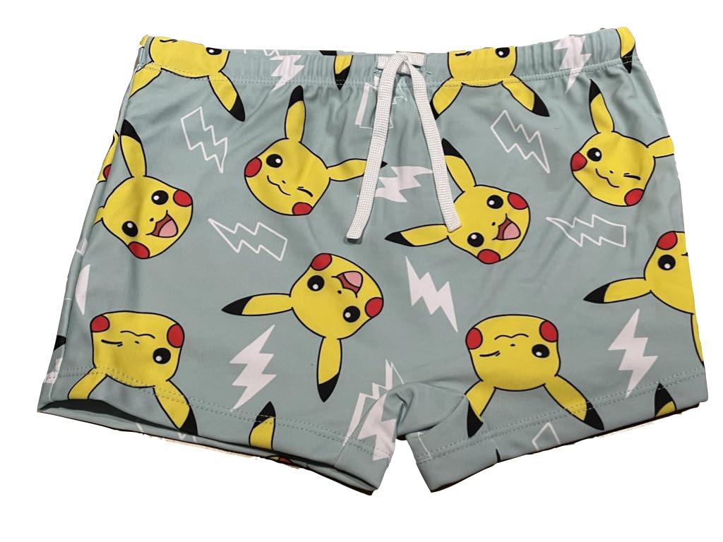 Boxer de bain Pokemon Pika bleu clair en taille 140 pour garçon