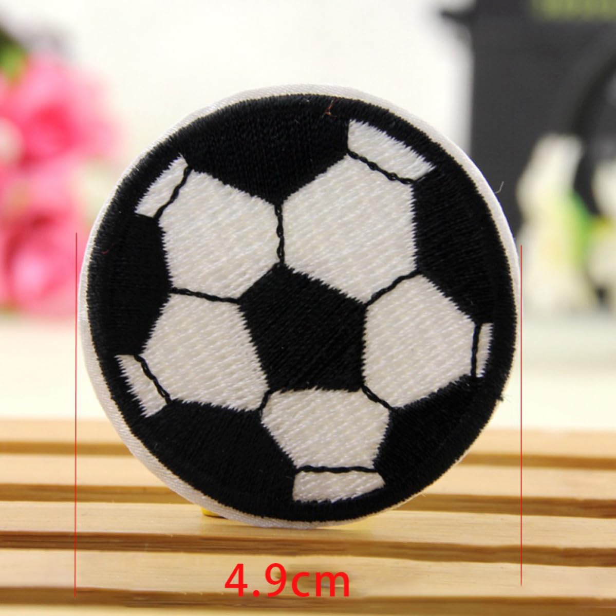 TIDTALEO 10 Parches Bordados de Fútbol Termoadhesivos para Ropa y Mochilas, de Tejido Resistente, Ideales para Proyectos DIY Cubrir Agujeros