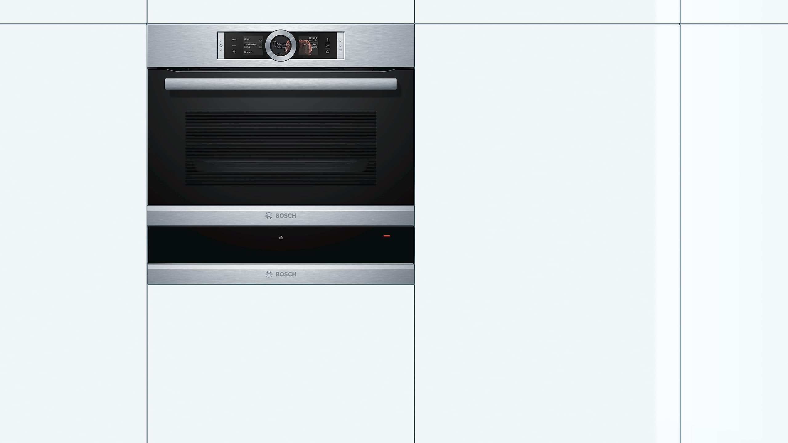 Bosch Series 8, 14 cm, 20 L Built-in Warming Drawer BIC630NS1M, 3 Year Warranty