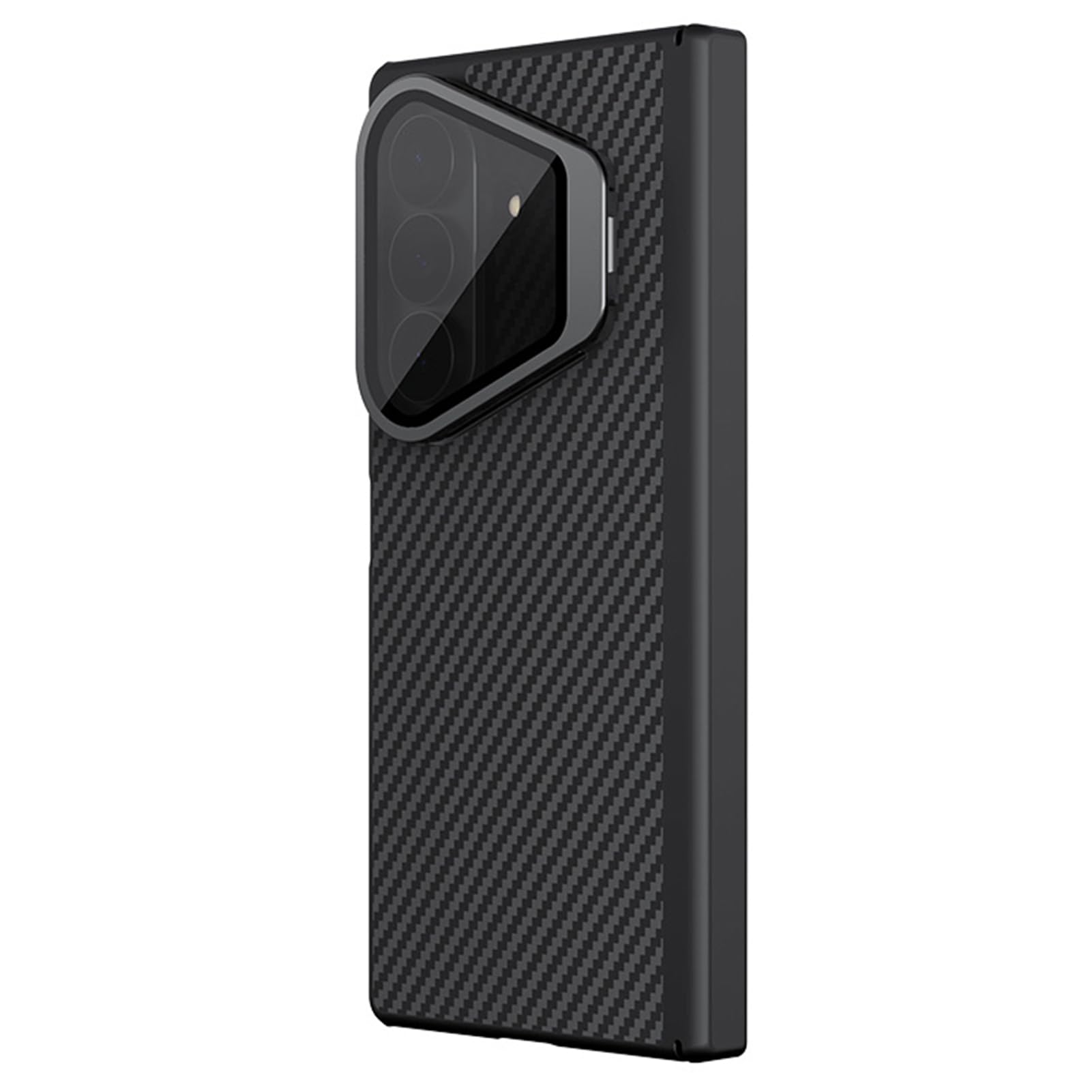 Custodia Magnetica For Samsung Galaxy Z Fold 8 Ultra, Vera Fibra Di | Flip Protezione fotocamera Funzione supporto Cover telefono Cerniera Guscio di ricarica wireless ammortizzante