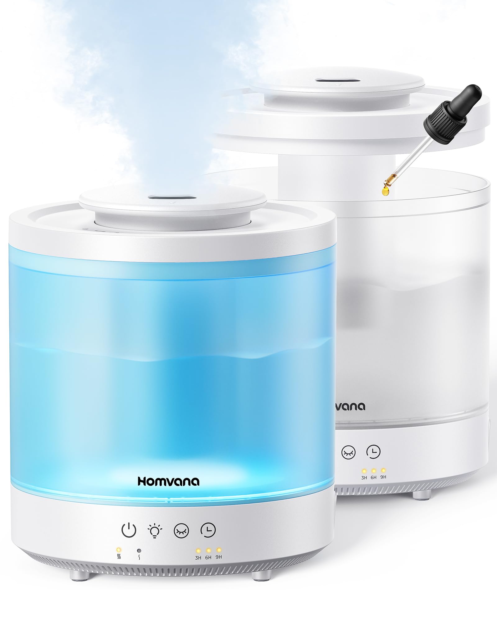 2-Pack 1.8L Cool Mist Top Fill Humidifier