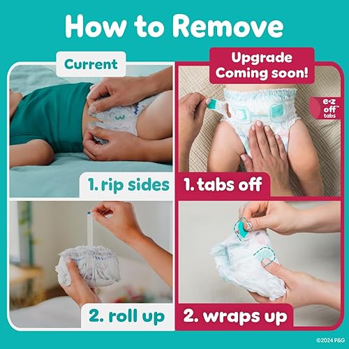 Vista 48 de Pañales talla 360 unidades, pañales desechables para bebé, con cintura elástica, paquete Super (el tamaño del paquete puede variar).