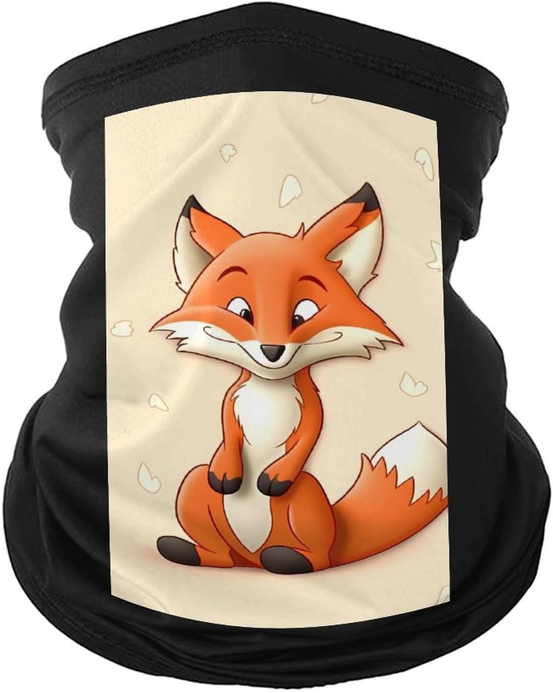 Cartoon Fox Neck Gaiter Face Mask UV Protection for Men Women, Breathable Quick Dry Face Cover Bandana Outdoor Sports Balaclava Wind-Proof for Hiking Skiing Motorcycle Cycling