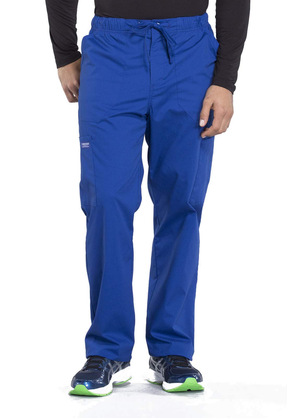 Cherokee Workwear Professionals WW190 Men's Tapered Leg Drawstring Cargo Scrub Pant