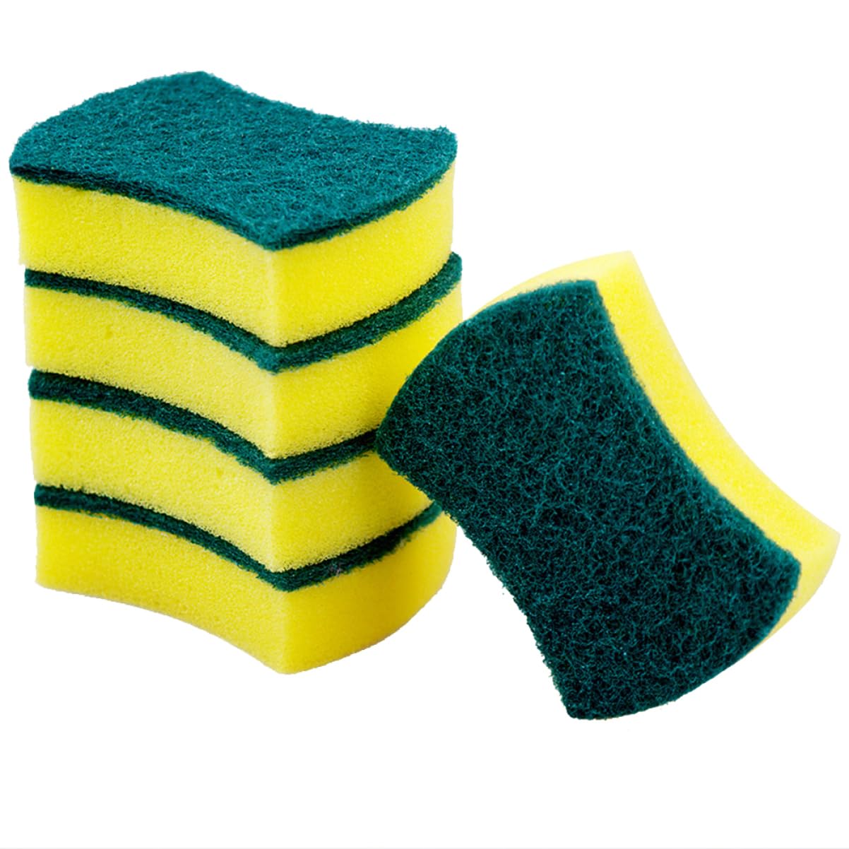 HOUDERCO 28Pcs High Density Sponges Soft Durable Dishwashing and Housekeeping Cloths for Kitchen Bathroom Removal Multi Functional Use