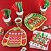 durony 168 Pieces Ugly Sweater Christmas Paper Plates Ugly Sweater Party Decorations Xmas Disposable Dinnerware Set Ugly Party Plates Napkins Cups Cutlery Party Supplies Set, Serves 24 Guests